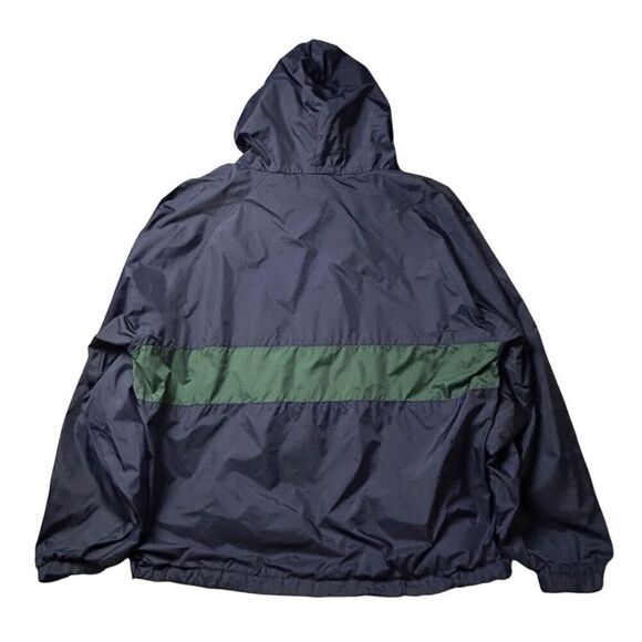 Vtg Walt Disney World Sz XXL Blue 1/4 Zip Windbreaker Jacket Mickey Packable - Picture 3 of 14